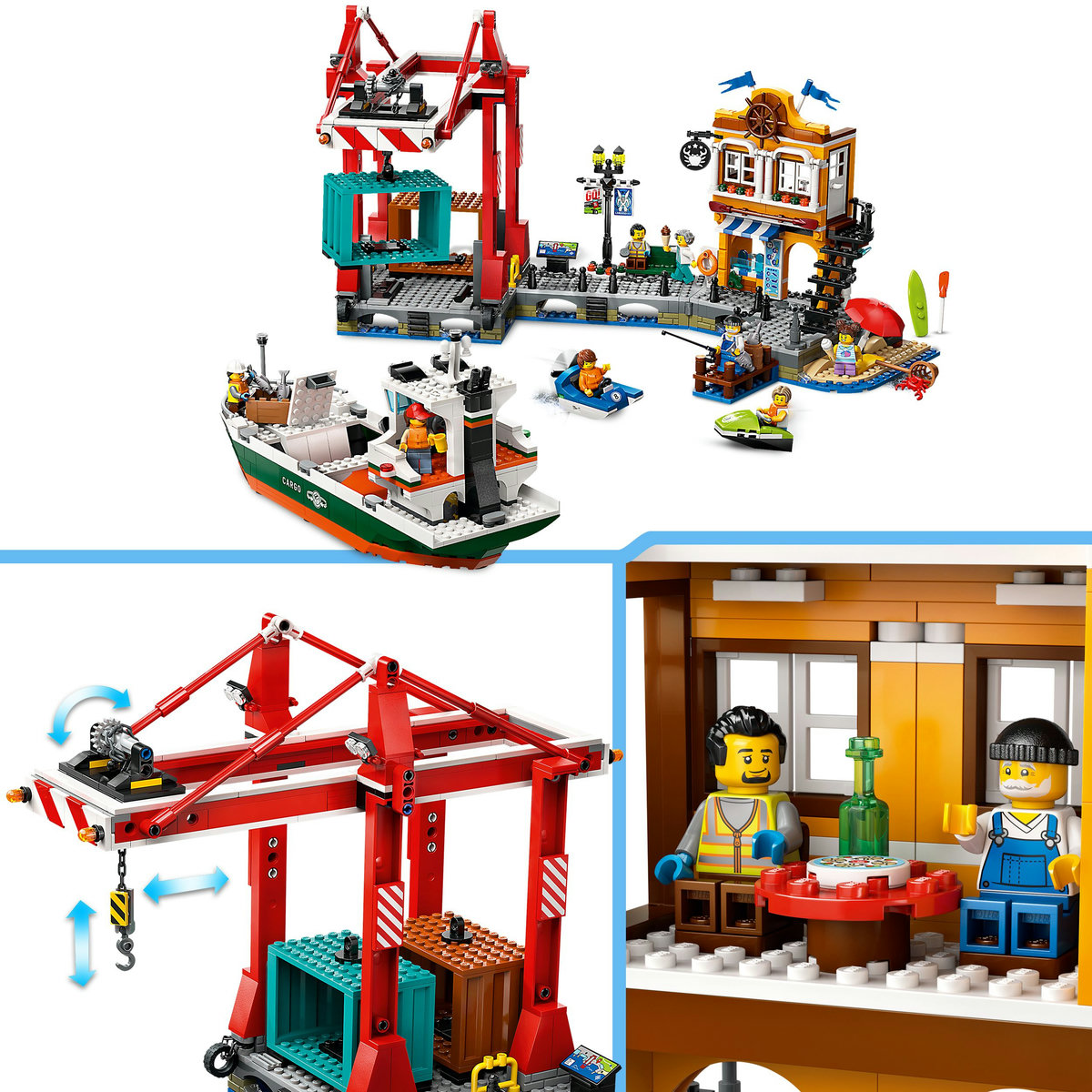 LEGO Port si nava de transport marfa Quality Brand