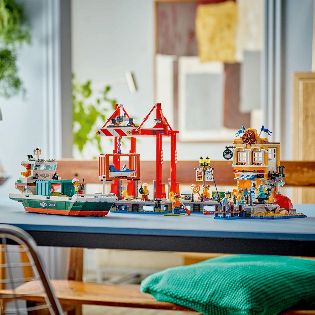 LEGO Port si nava de transport marfa Quality Brand