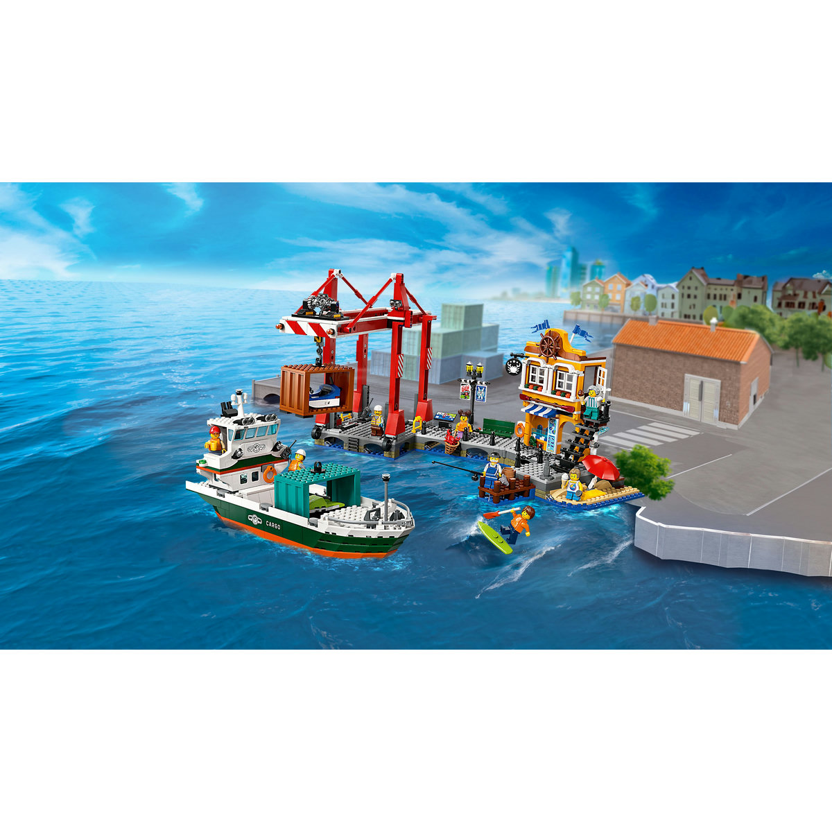 LEGO Port si nava de transport marfa Quality Brand