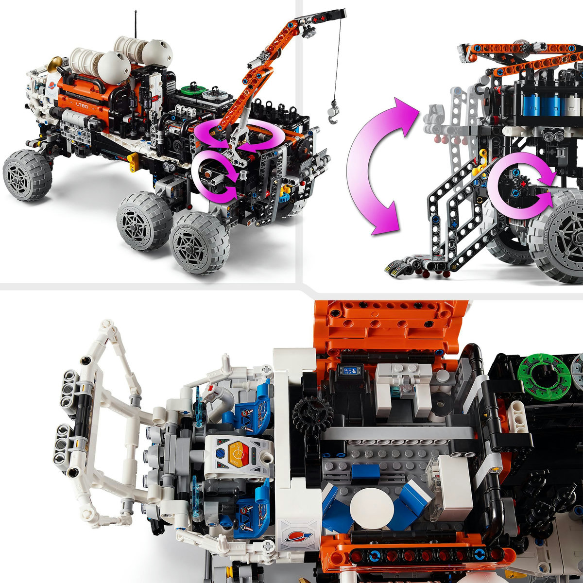 LEGO Rover de explorare pe Marte cu echipaj Quality Brand