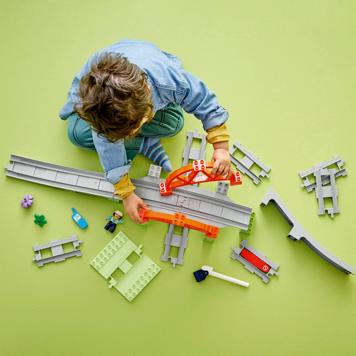 LEGO Set de extindere Pod cu sine de cale ferata Quality Brand