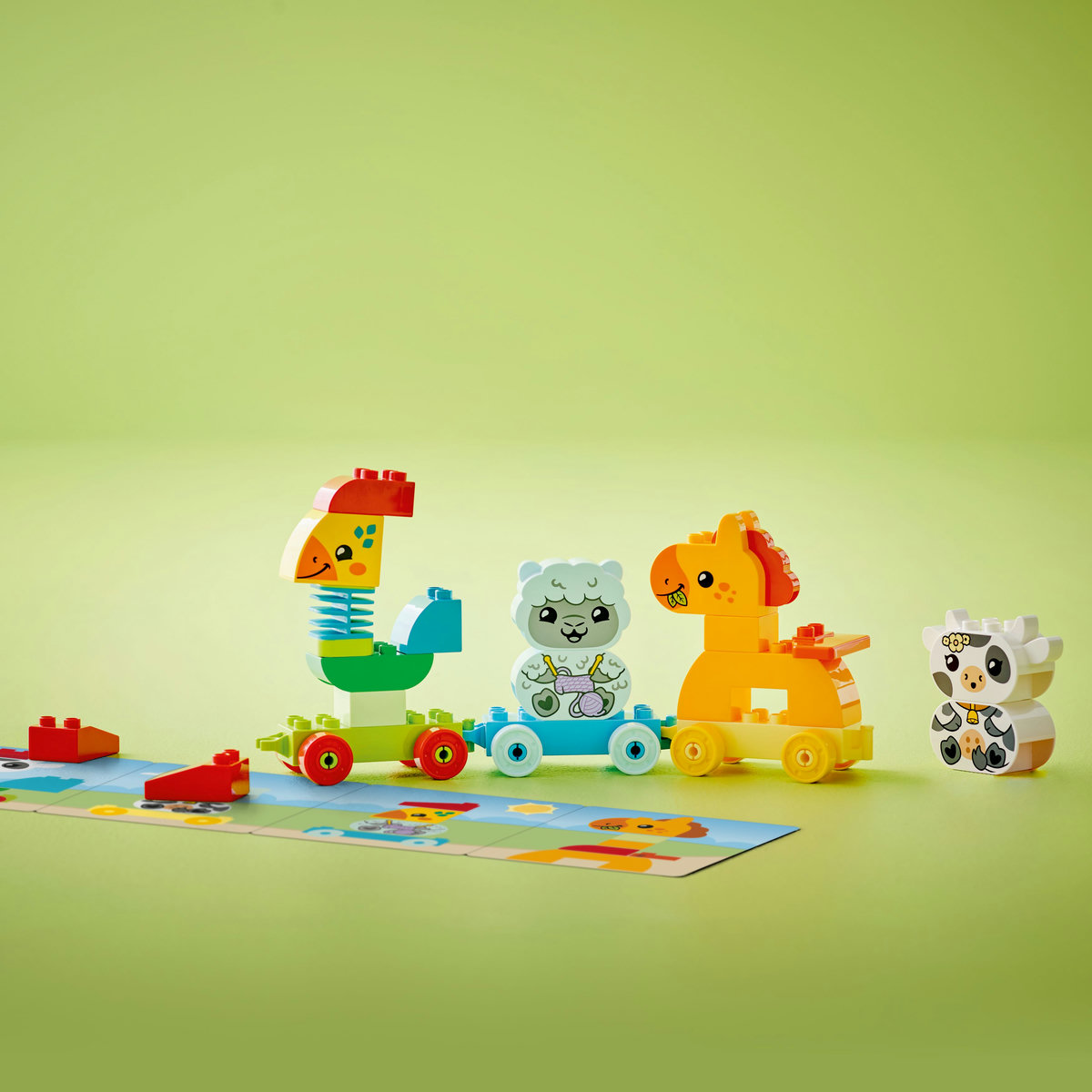 LEGO Tren cu animale Quality Brand