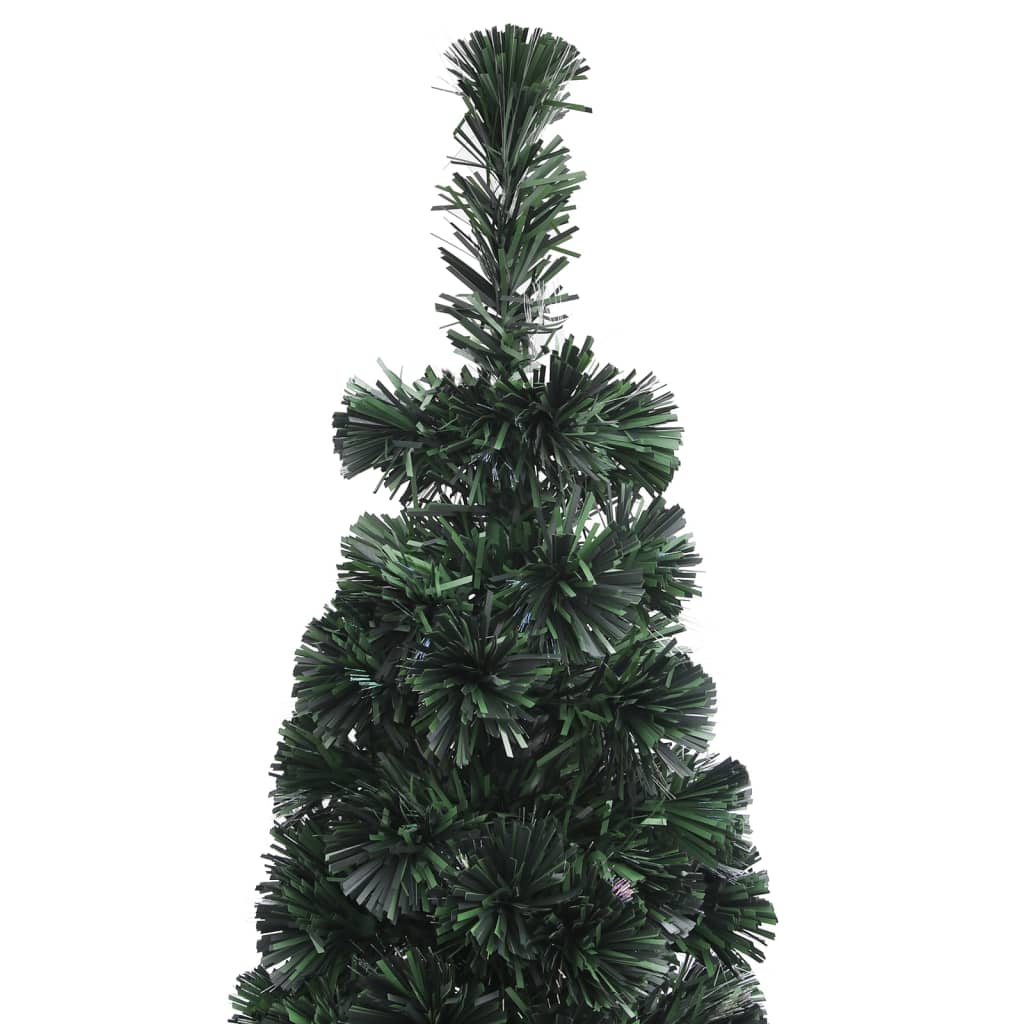 Pom de Crăciun artificial subțire cu suport 210 cm fibră optică GartenMobel Dekor