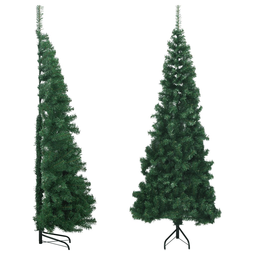 Brad de Crăciun artificial de colț, verde, 240 cm, PVC GartenMobel Dekor