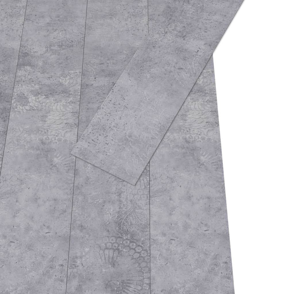 Plăci pardoseală autoadezive, gri ciment, 5,21 m², 2 mm, PVC GartenMobel Dekor
