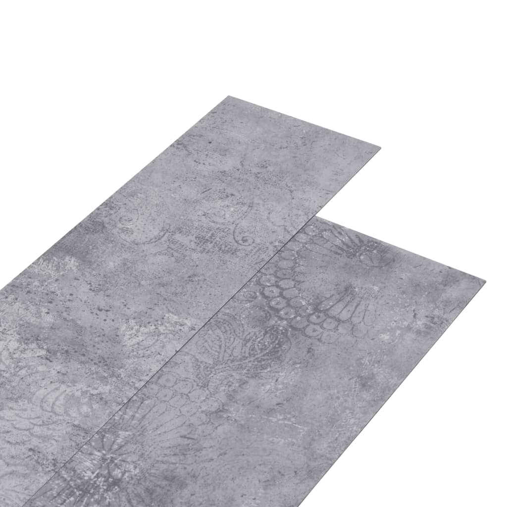 Plăci pardoseală autoadezive, gri ciment, 5,21 m², 2 mm, PVC GartenMobel Dekor