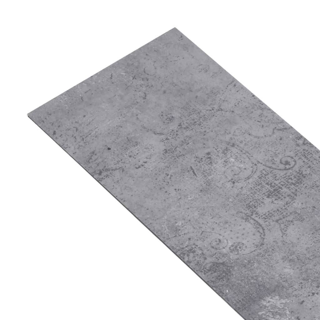 Plăci pardoseală autoadezive, gri ciment, 5,21 m², 2 mm, PVC GartenMobel Dekor