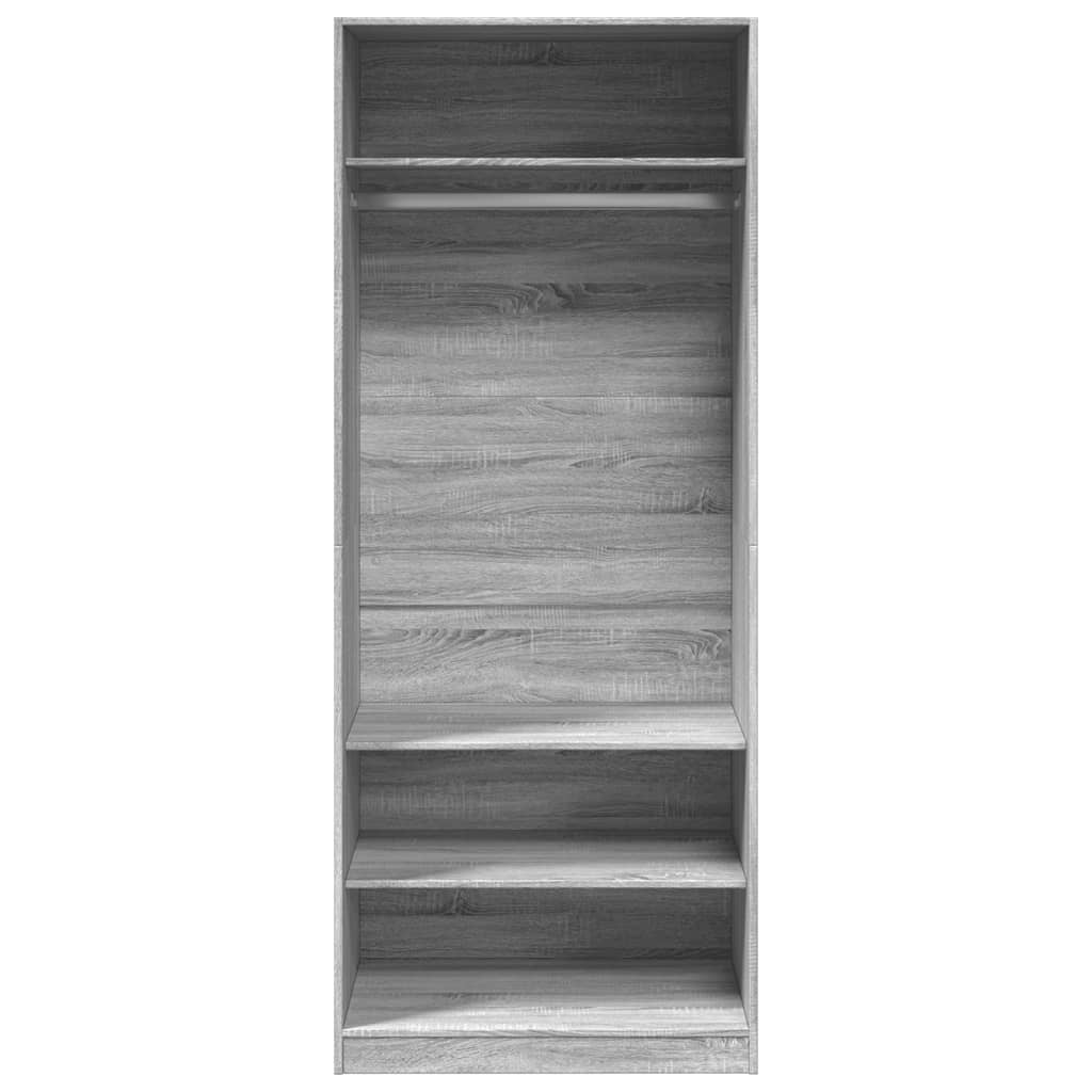 Șifonier, gri sonoma, 80x50x200 cm, lemn prelucrat GartenMobel Dekor