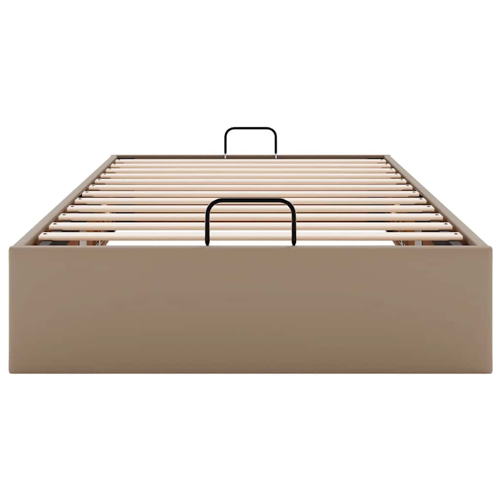 Cadru de pat otoman fără saltea Cappucino piele artificială GartenMobel Dekor