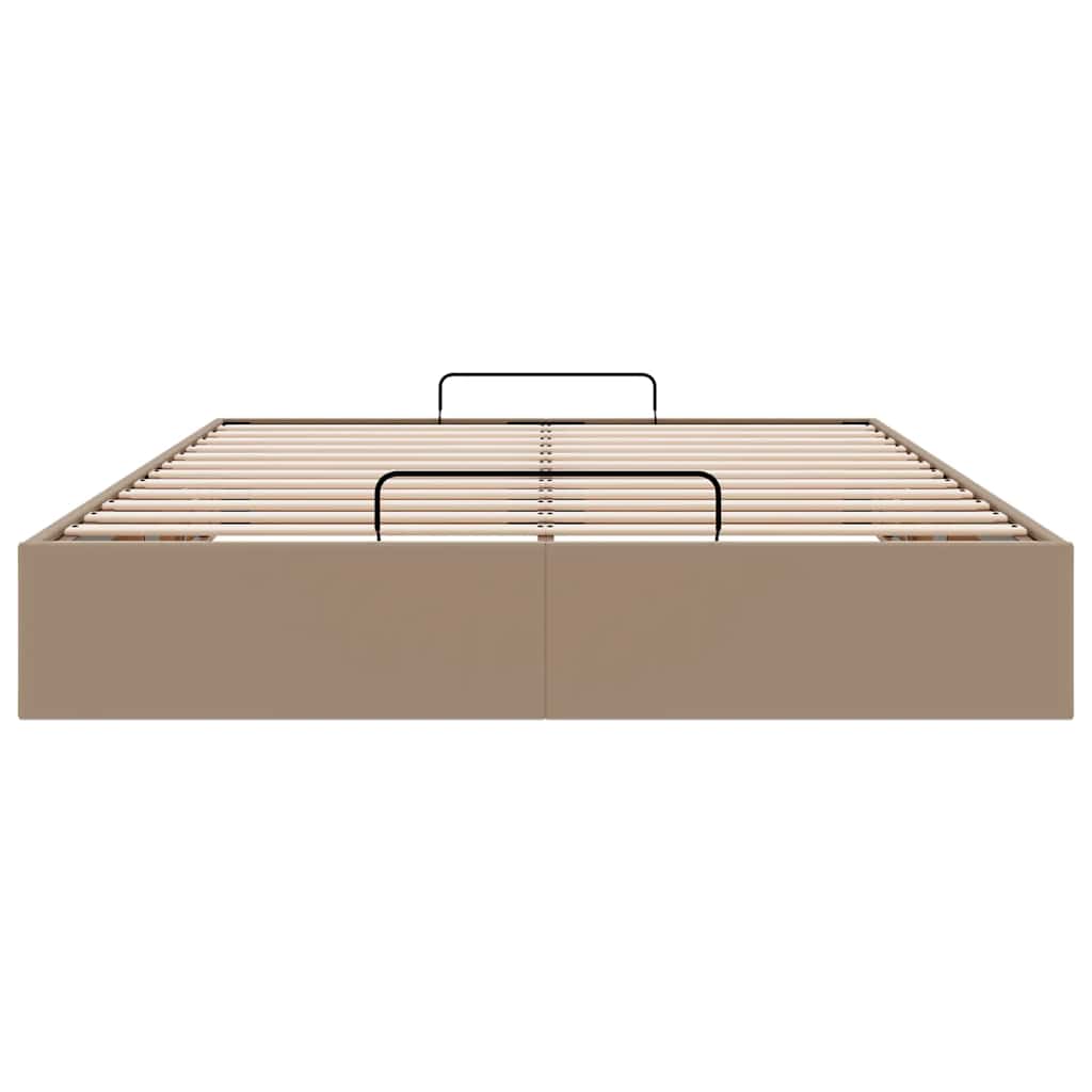 Cadru de pat otoman fără saltea Cappucino piele artificială GartenMobel Dekor
