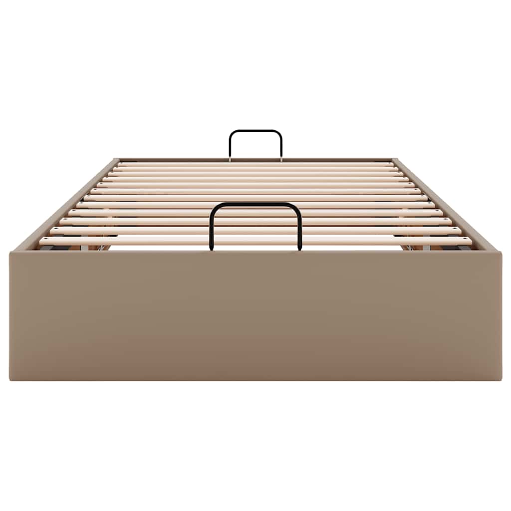 Cadru de pat otoman fără saltea Cappucino piele artificială GartenMobel Dekor