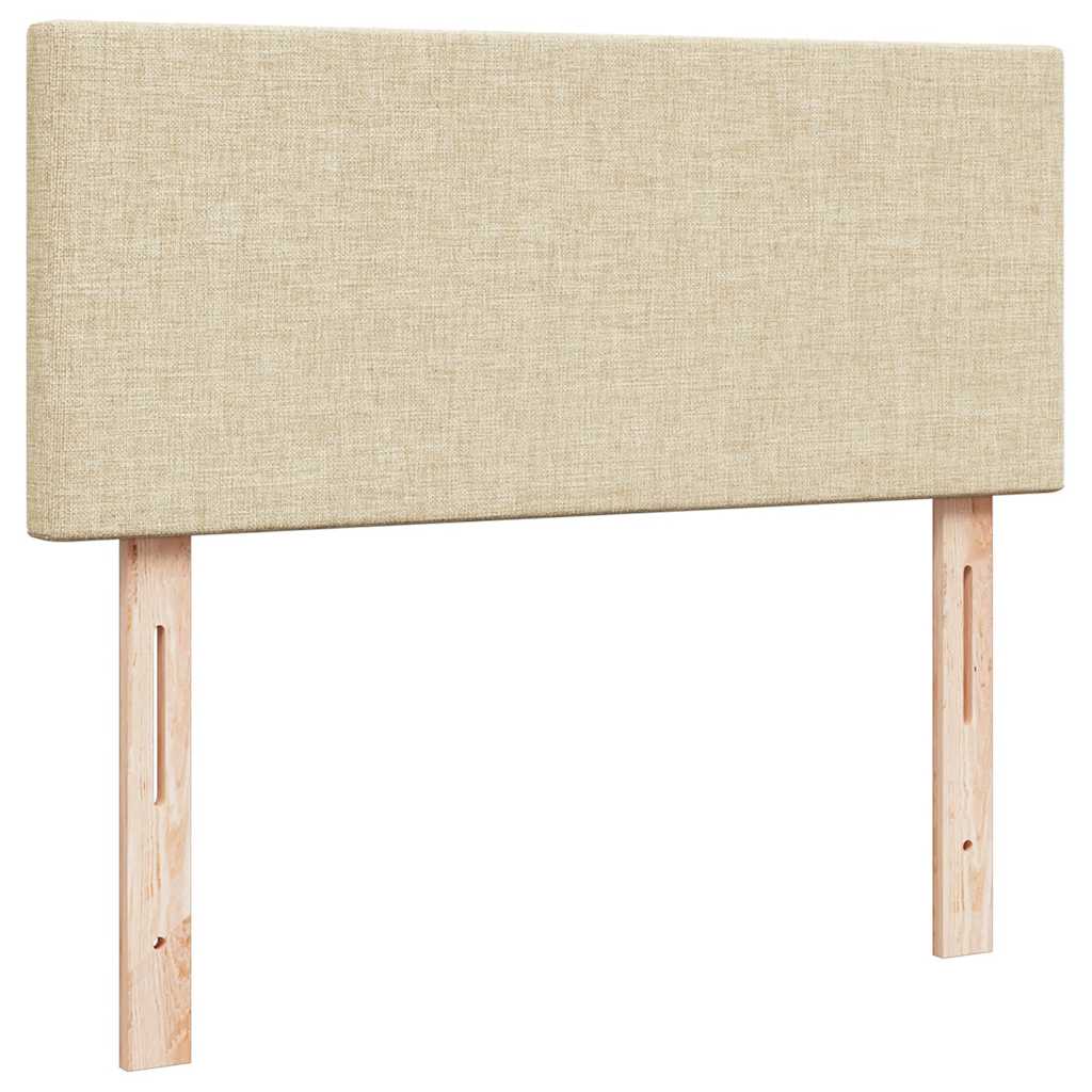 Cadru de pat otoman cu saltea crem 120x200cm stofa GartenMobel Dekor