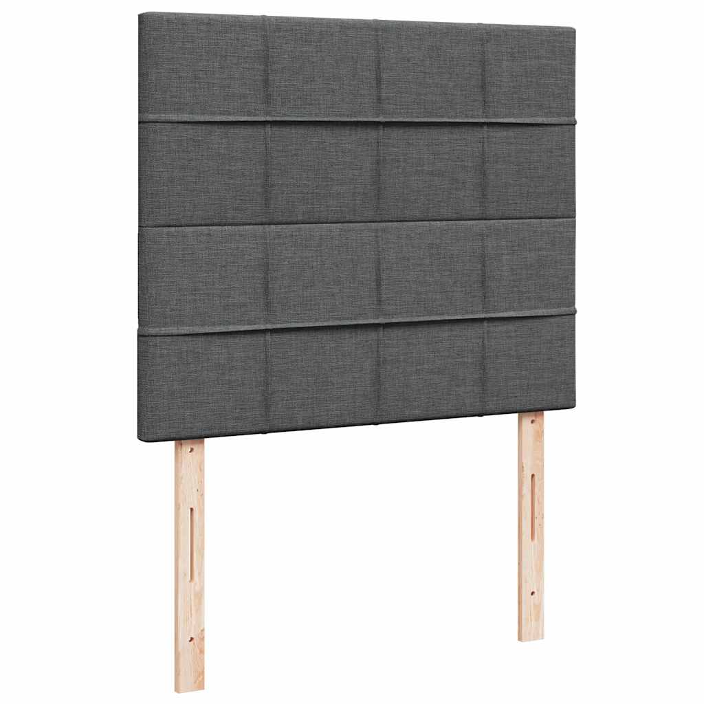 Cadru pat otoman cu saltea țesătură gri închis 120x190 cm GartenMobel Dekor