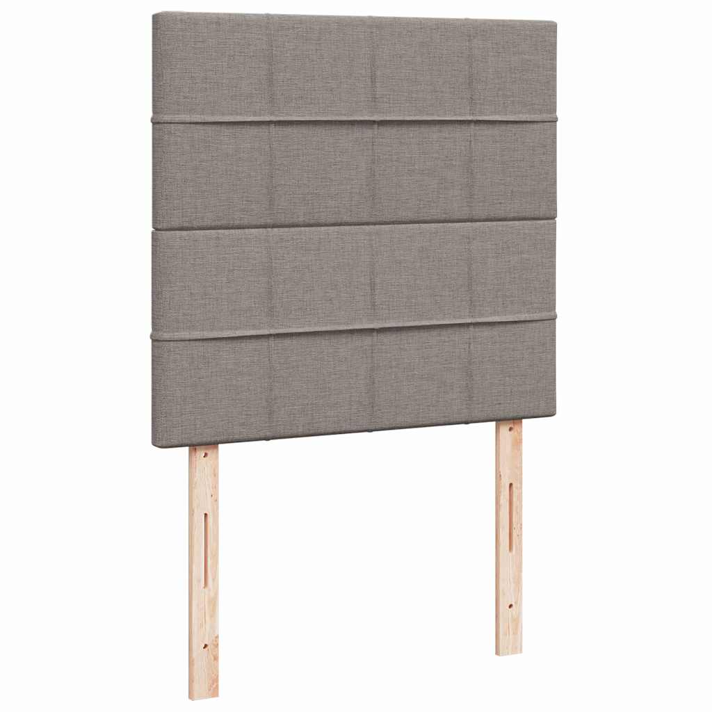 Pat otoman cu saltea Taupe 90x200 cm Stofa GartenMobel Dekor