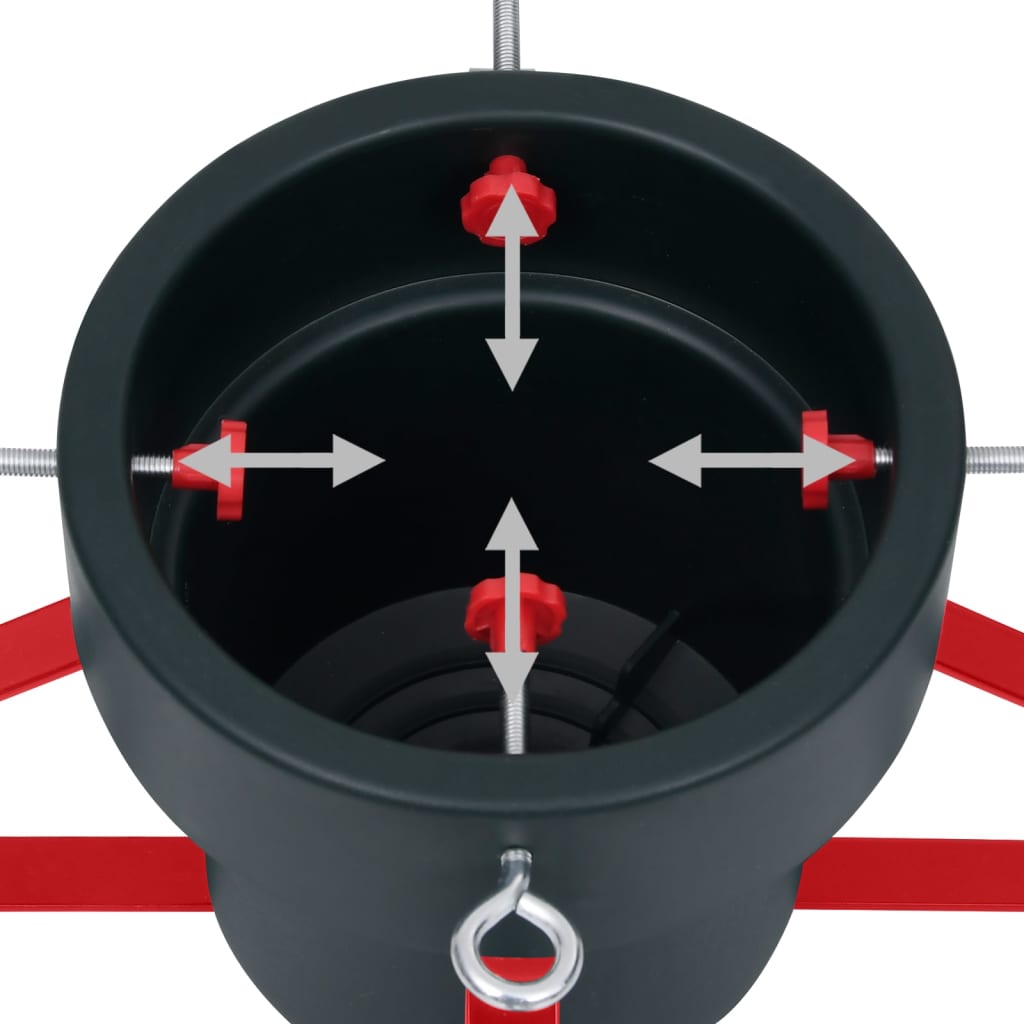 Suport brad de Crăciun, verde și roșu, 46x46x19 cm GartenMobel Dekor