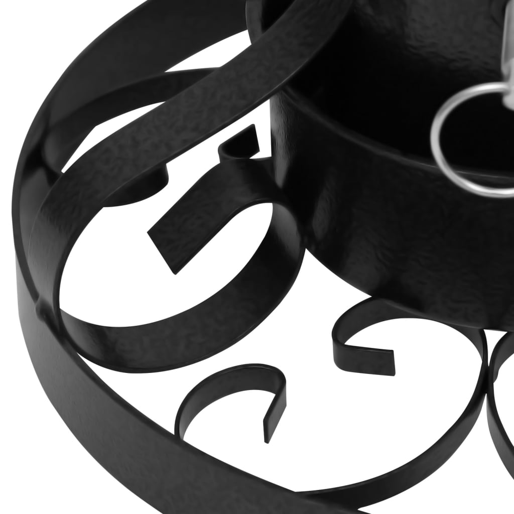 Suport brad de Crăciun, negru, 29x29x15,5 cm GartenMobel Dekor