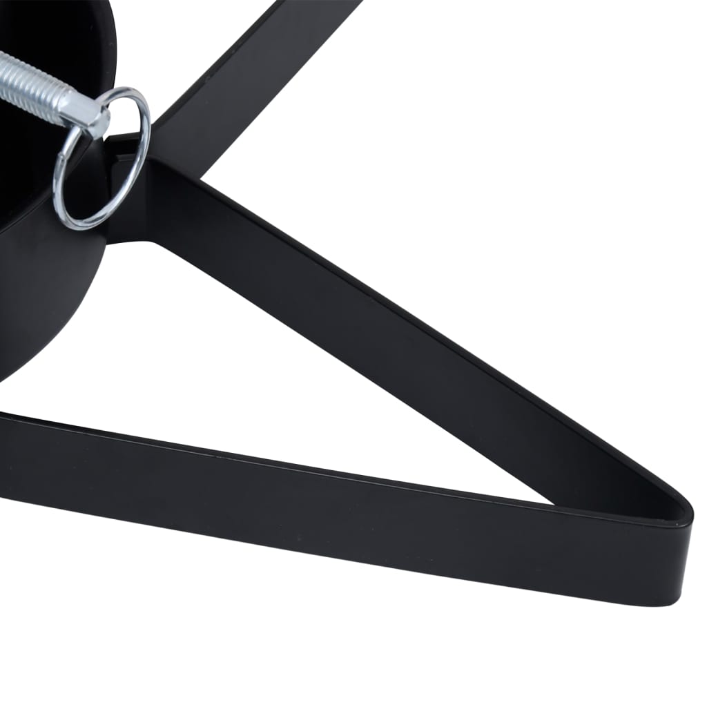 Suport brad de Crăciun, negru, 47x47x13,5 cm GartenMobel Dekor