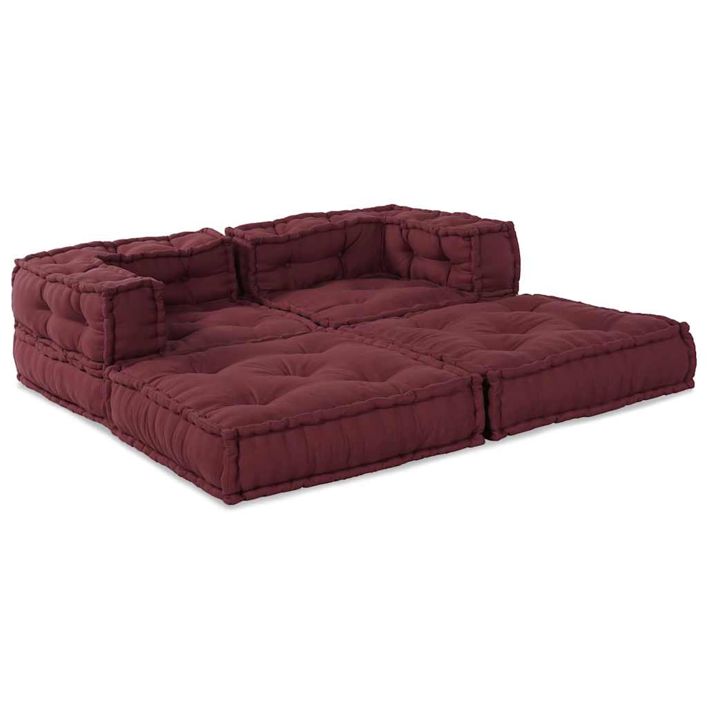 Canapea modulară Manual 2 pcs Bordo 70 x 70 x 56 cm țesătură GartenMobel Dekor