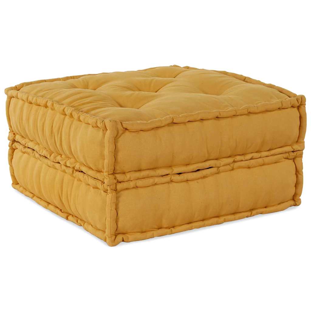 Canapea modulară Manual 2 pcs Galben 70 x 70 x 36 cm țesătură GartenMobel Dekor