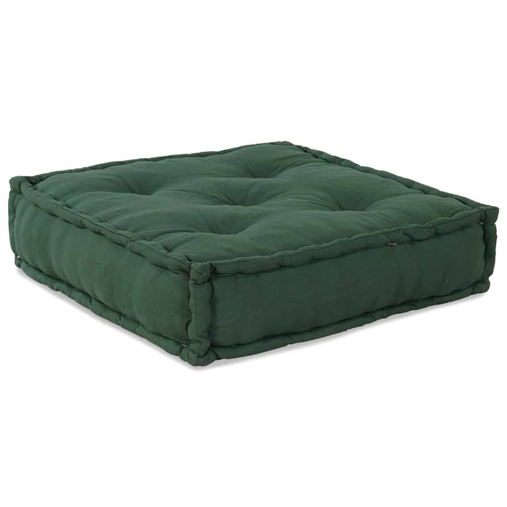 Canapea modulară Manual 2 pcs Verde 70 x 70 x 56 cm țesătură GartenMobel Dekor