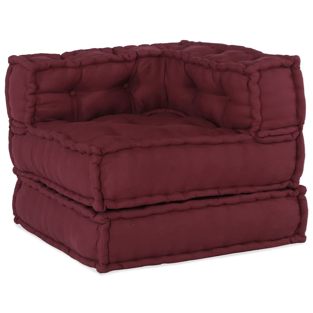 Canapea modulară Manual 3 pcs Bordo 70 x 70 x 56 cm țesătură GartenMobel Dekor