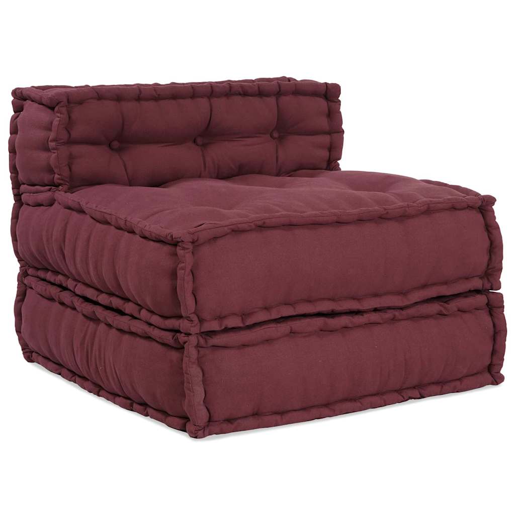 Canapea modulară Manual 4 pcs Bordo 70 x 70 x 56 cm țesătură GartenMobel Dekor