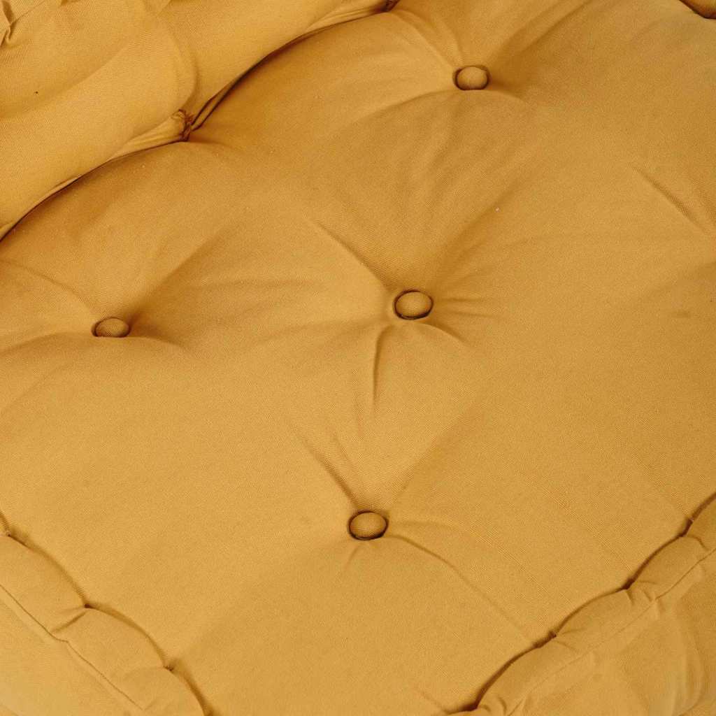Canapea modulară Manual 4 pcs Galben 70 x 70 x 56 cm țesătură GartenMobel Dekor