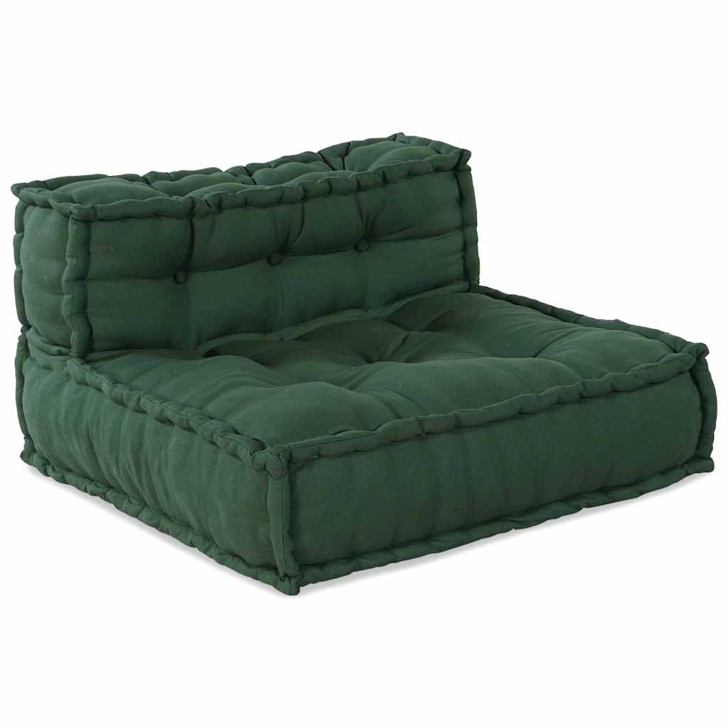 Canapea modulară Manual 4 pcs Verde 70 x 70 x 56 cm țesătură GartenMobel Dekor