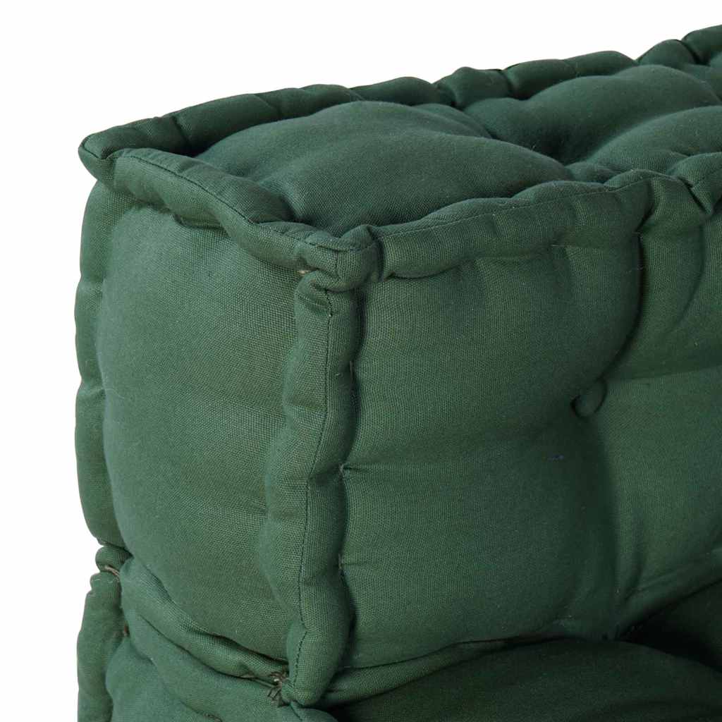 Canapea modulară Manual 4 pcs Verde 70 x 70 x 56 cm țesătură GartenMobel Dekor