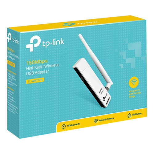 Adaptor wireless TP-LINK TL-WN722N, N150 USB 2.0 - TP-LINK TL-WN722N SafetyGuard Surveillance