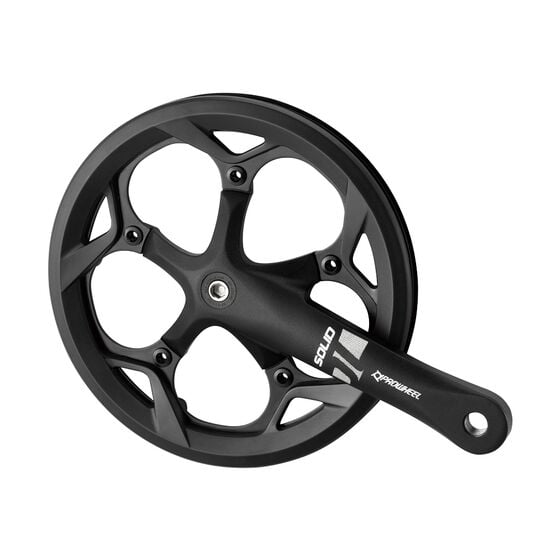 Foaie angrenaj Solid 252PP 3, 3/32, 52T, 170 mm, cu aparatoare dubla din plastic, fara logo, negru satin Ultimate FactoryBikes