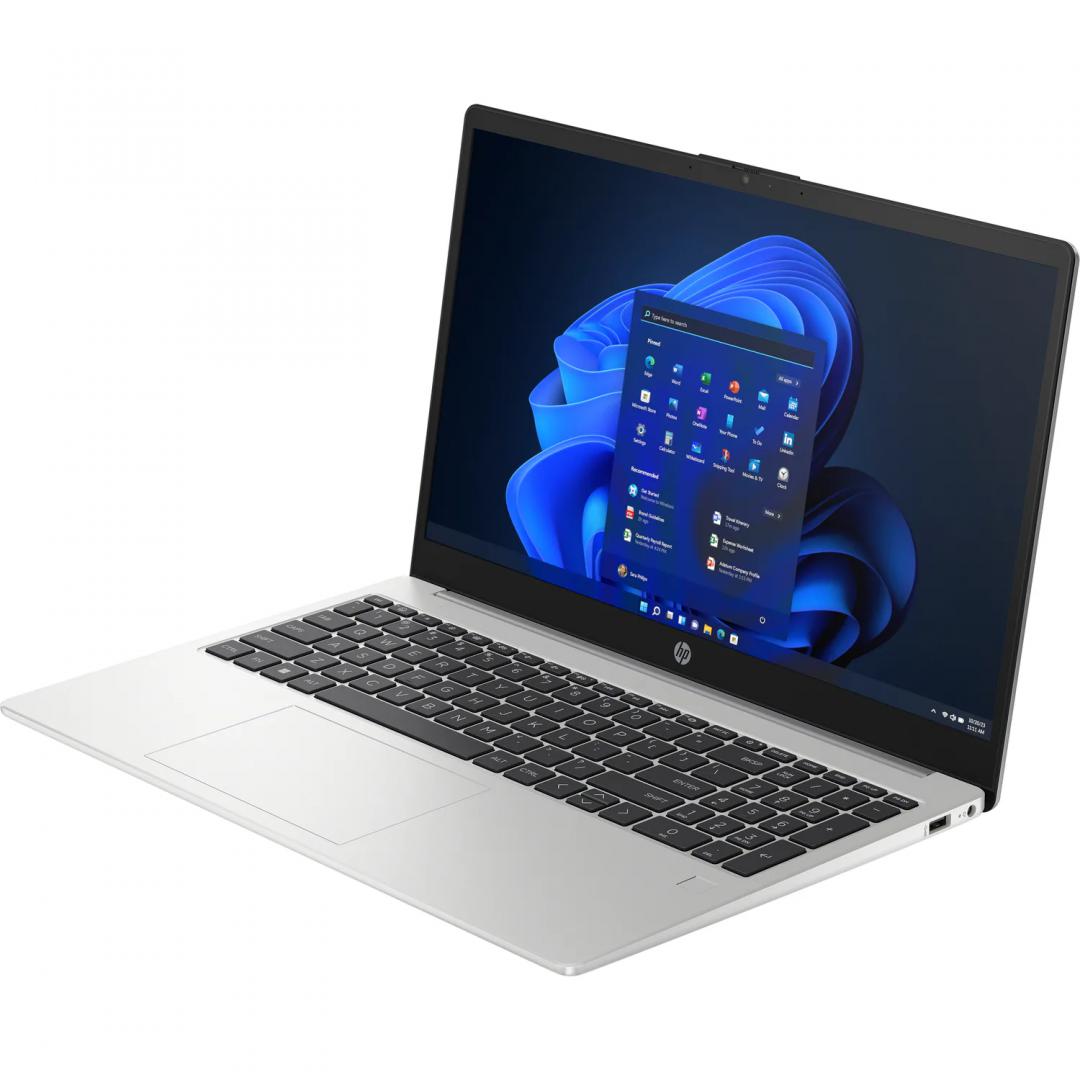 Laptop HP 255 G10 cu procesor AMD Ryzen 7 7730U Octa Core (2.0GHz, up to 4.5GHz, 16MB), 15.6 inch FHD, AMD Radeon Graphics, 16GB DDR4, SSD, 1TB PCIe-4x4 2280 NVMe TLC, Free DOS, Turbo Silver, 1yw NewTechnology Media