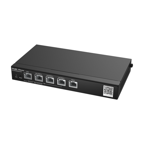 Router 4 x RJ45 1G PoE, 1 x RJ45 1G, Buget PoE 60W, Multi-WAN, Cloud Management - Ruijie RG-EG305GH-P-E SafetyGuard Surveillance