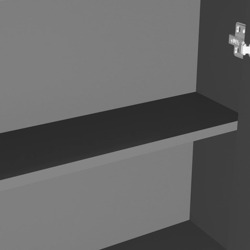 Dulap de baie cu oglindă, antracit, 60x15x75 cm, MDF GartenMobel Dekor