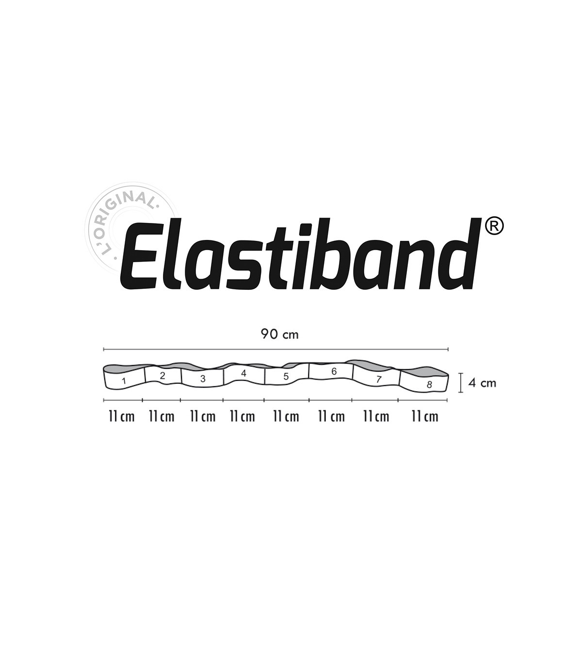 Banda elastica Elastiband Sveltus, 10 kg, galbena FitLine Training