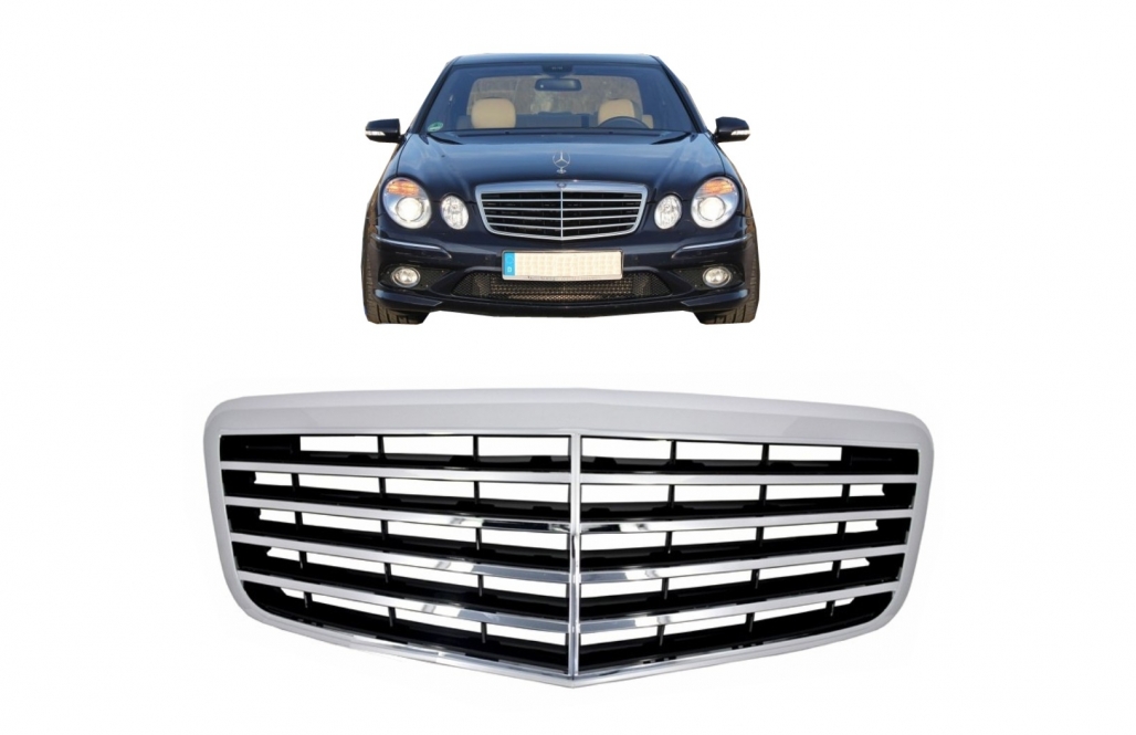 Grila Centrala Mercedes E-Class W211 (2006-2009) Facelift Design Performance AutoTuning