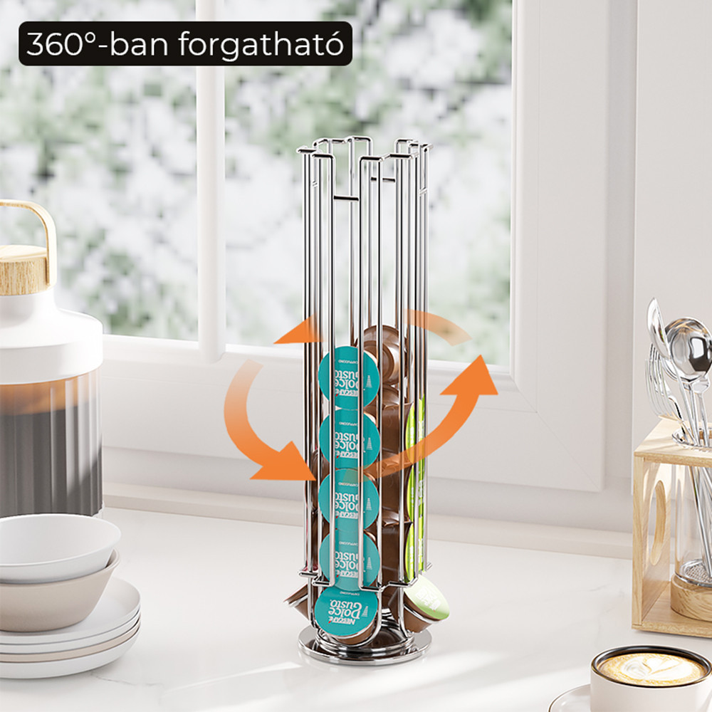 Leziter Suport pentru capsule de cafea 32 buc Mobalis Homvera