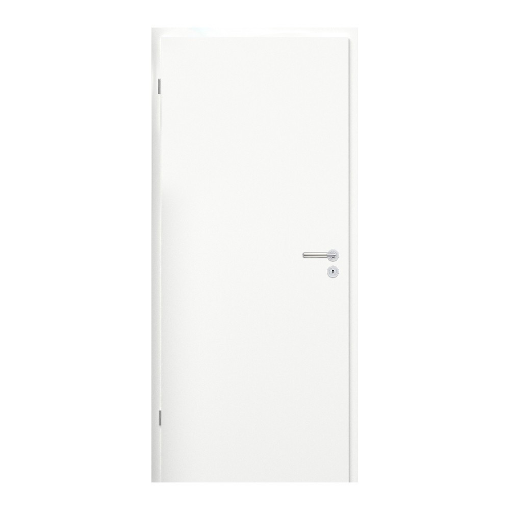 Leziter Blat de ușă decorativ alb 75 stânga BB încuietoare Mobalis Homvera