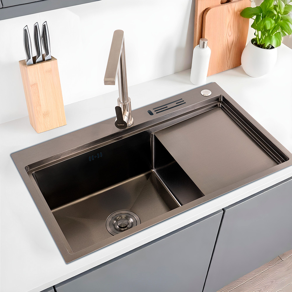 Leziter Chiuvetă Dahlia din oțel inoxidabil Mobalis Homvera