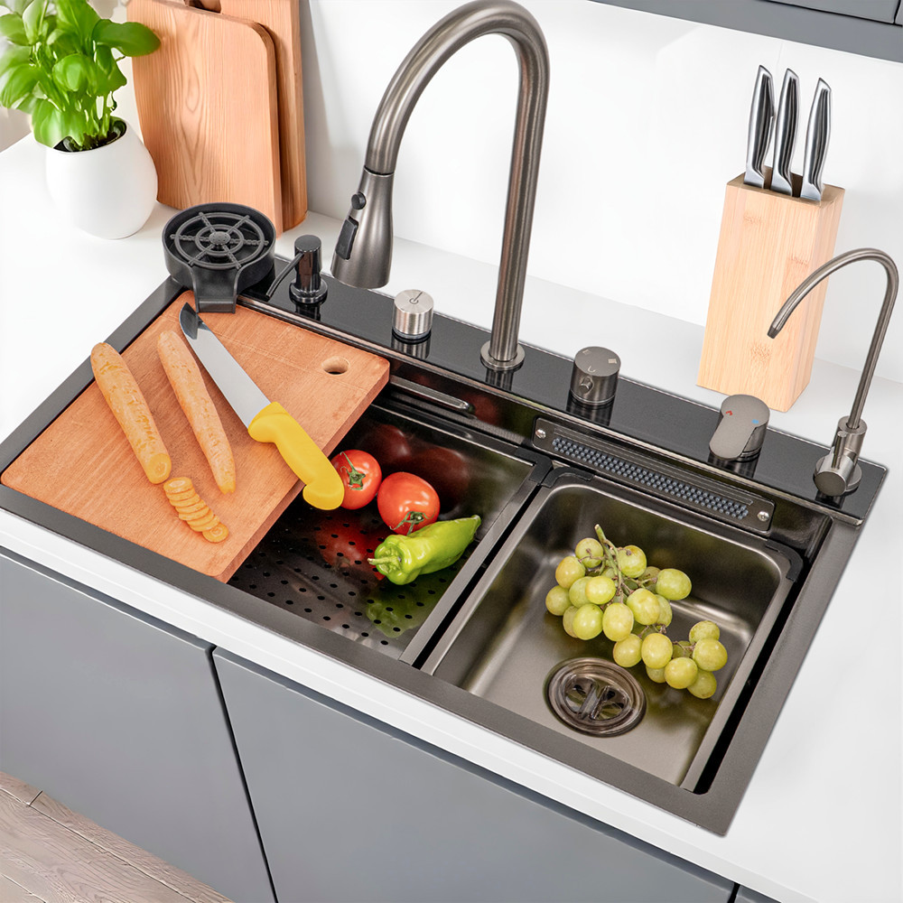 Leziter Chiuvetă multifuncțională Calandria din oțel inoxidabil Mobalis Homvera