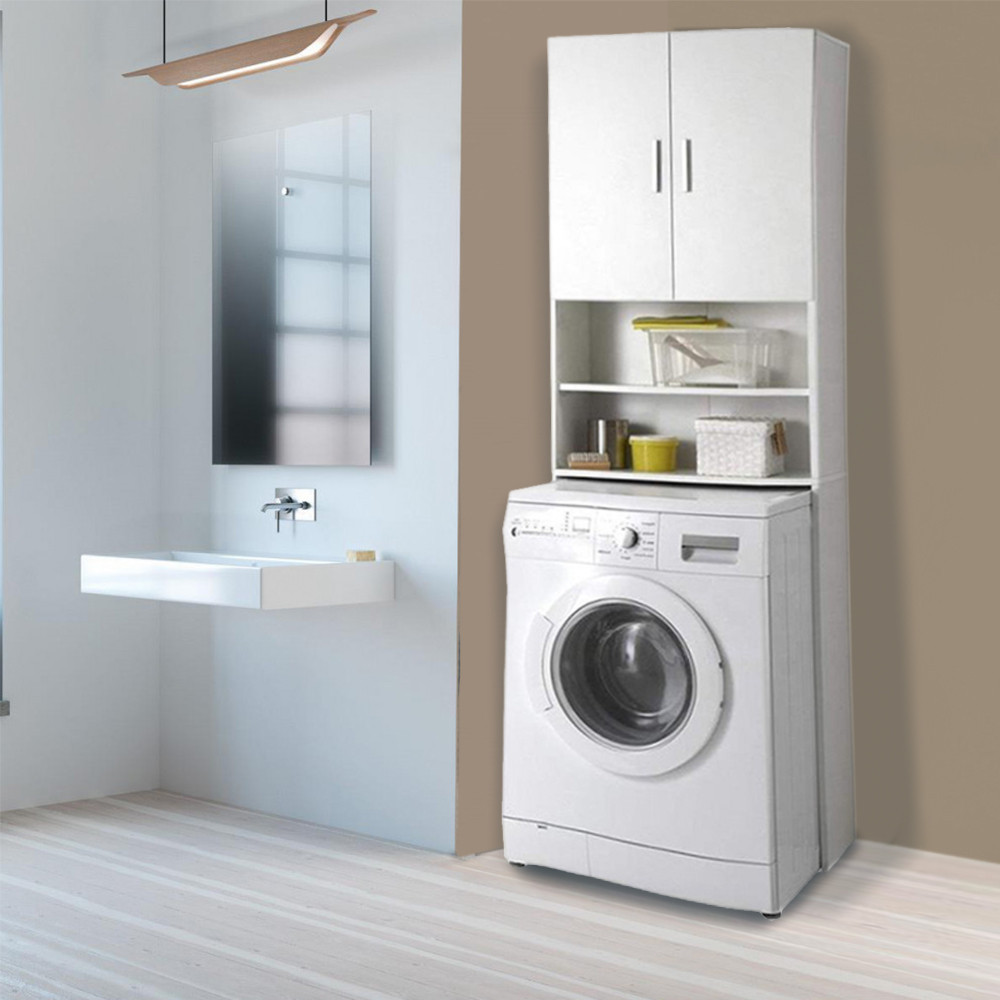 Leziter Dulap practic Nati - dulap alb pentru mașina de spălat Mobalis Homvera