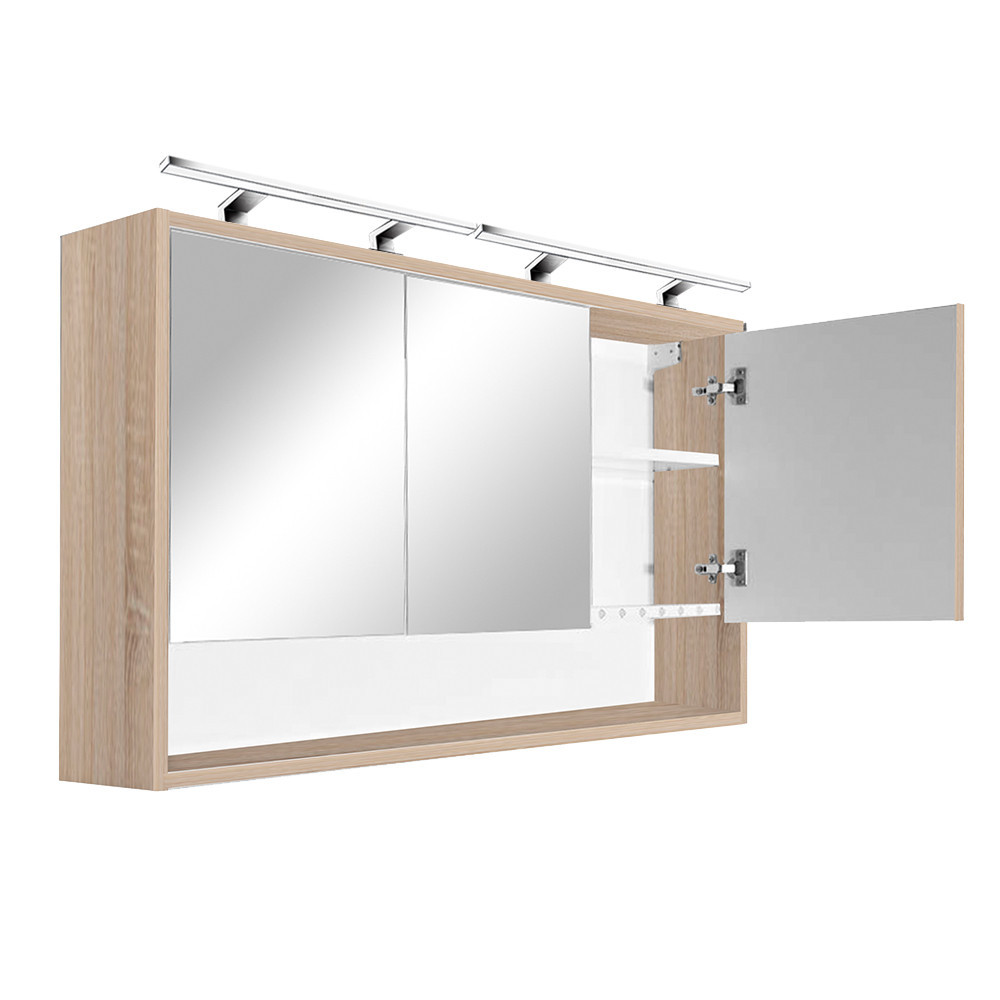 Leziter Dulap superior cu oglindă Luna 120, stejar Sonoma Mobalis Homvera