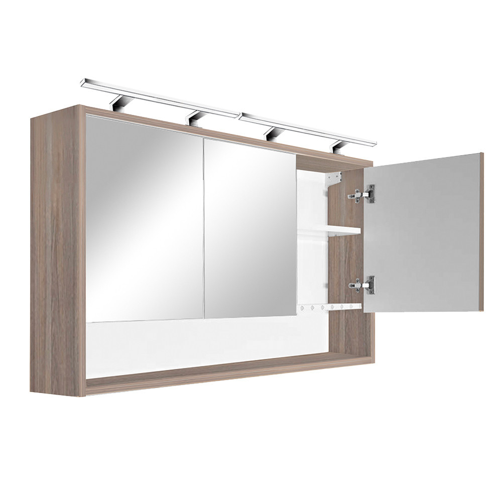 Leziter Dulap superior cu oglindă Luna 120, ulm Rauna Mobalis Homvera