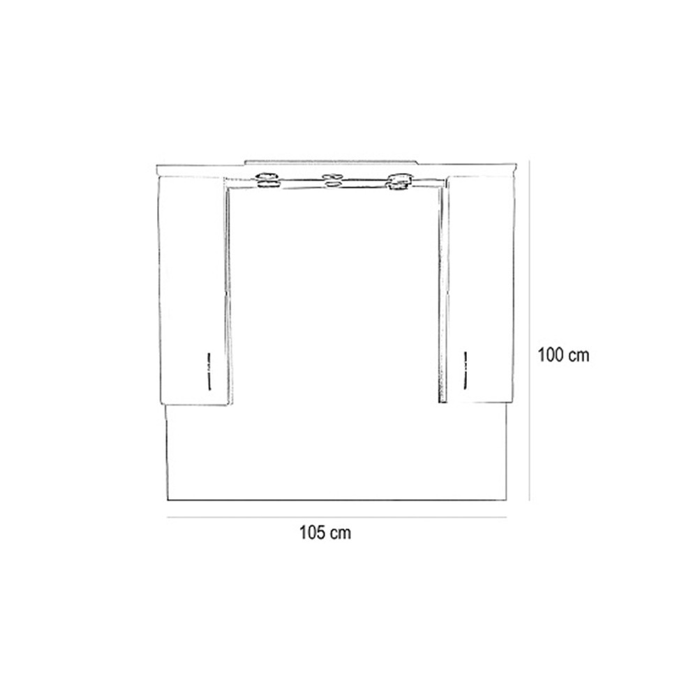 Leziter Dulap suspendat Bianca Plus 105, culoare stejar sonoma Mobalis Homvera