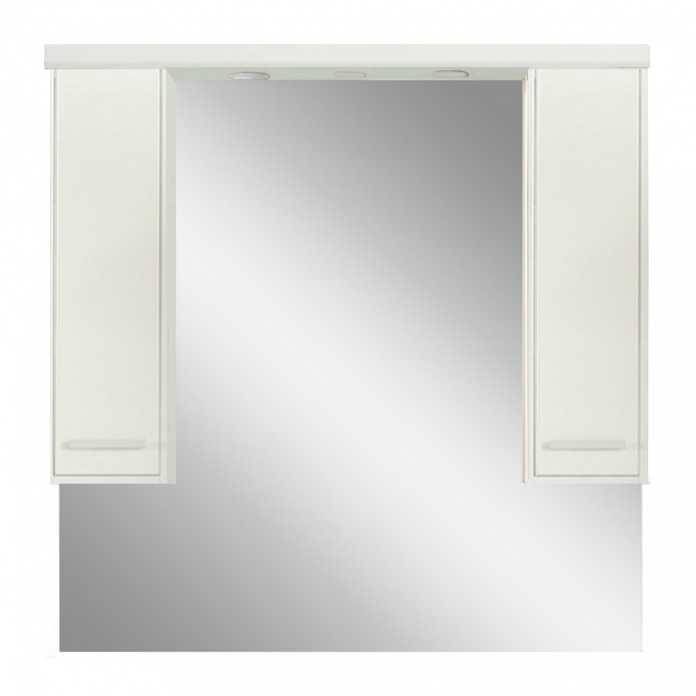 Leziter Dulap suspendat Nerva 105 cm cu oglindă, alb oglindă Mobalis Homvera