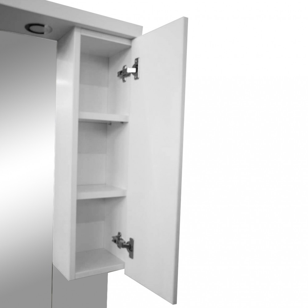 Leziter Dulap suspendat Nerva 105 cm cu oglindă, alb oglindă Mobalis Homvera