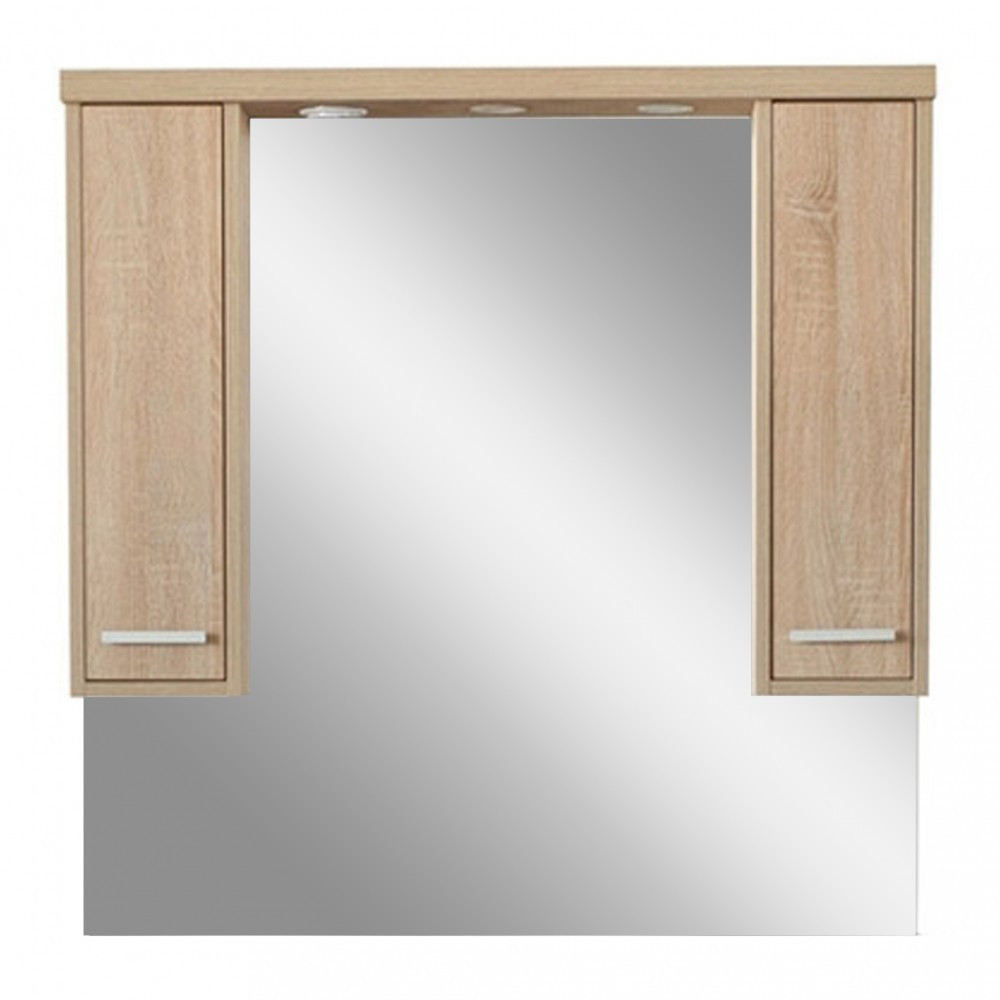 Leziter Dulap suspendat cu oglindă Nerva 105 cm, stejar Sonoma Mobalis Homvera