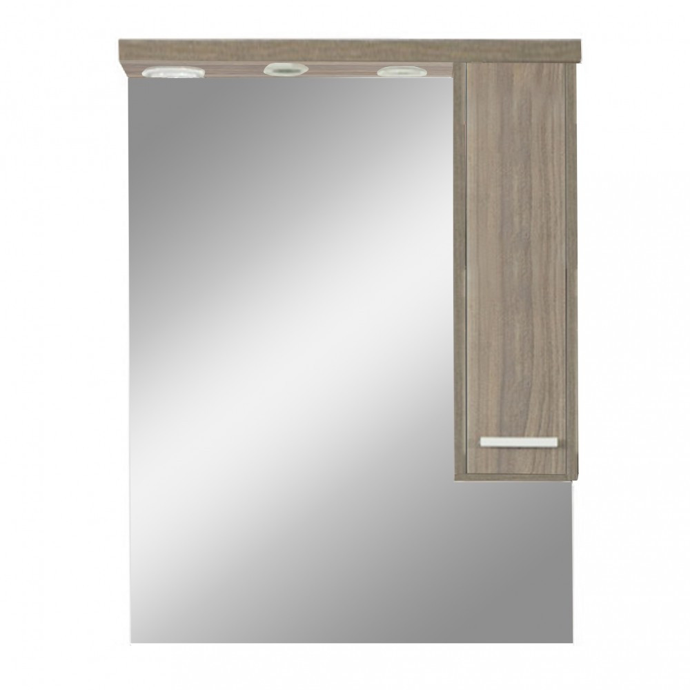 Leziter Dulap suspendat cu oglindă Nerva 75 cm, ulm Rauna Mobalis Homvera