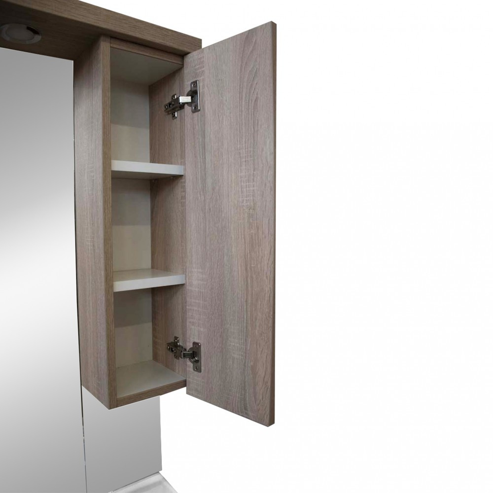 Leziter Dulap suspendat cu oglindă Nerva 75 cm, ulm Rauna Mobalis Homvera