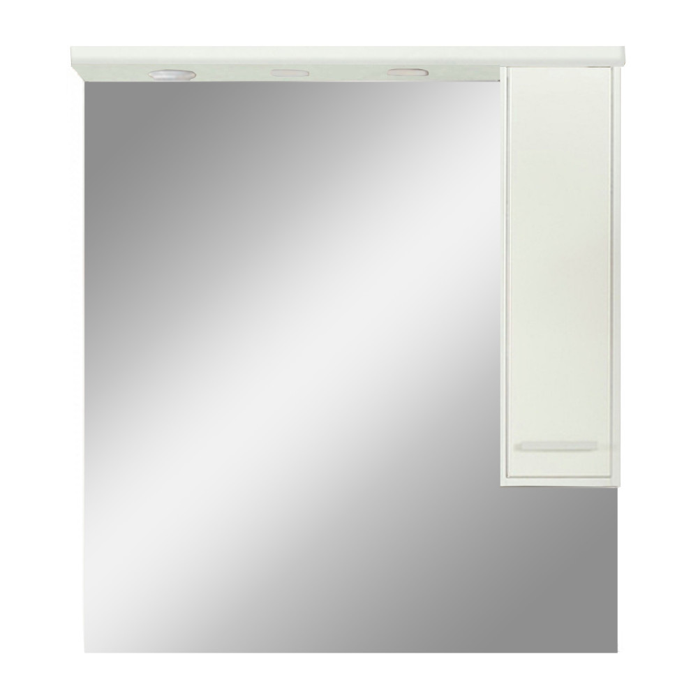 Leziter Dulap suspendat cu oglindă Nerva 85 cm, alb Mobalis Homvera